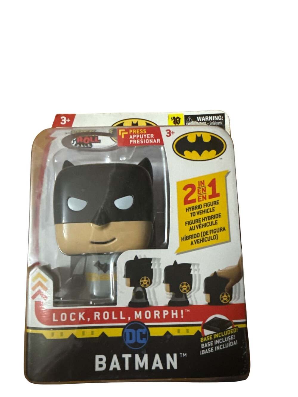 Jam'n Products DC Batman Lock N' Roll Pals 2 in 1 Hybrid Figure to Vehicle